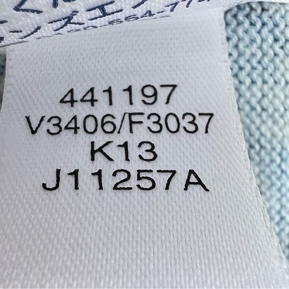 LANDS' END Blue Floral Supima Cotton Crewneck Sweater 3/4 Sleeve Women's XL - Picture 16 of 16